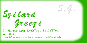 szilard greczi business card